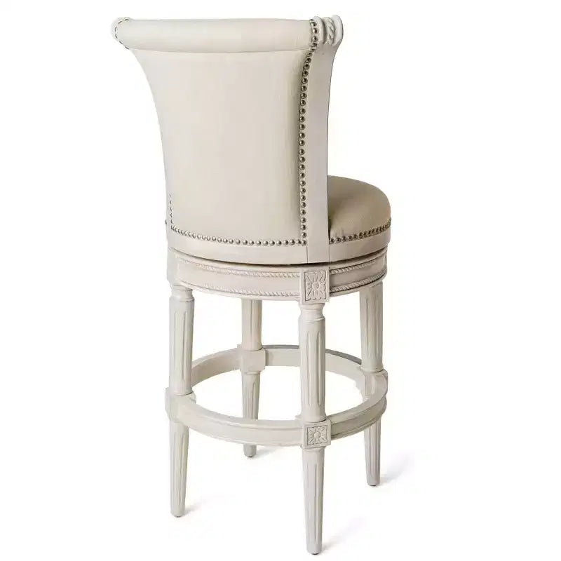Tabourets de bar pivotants en tissu