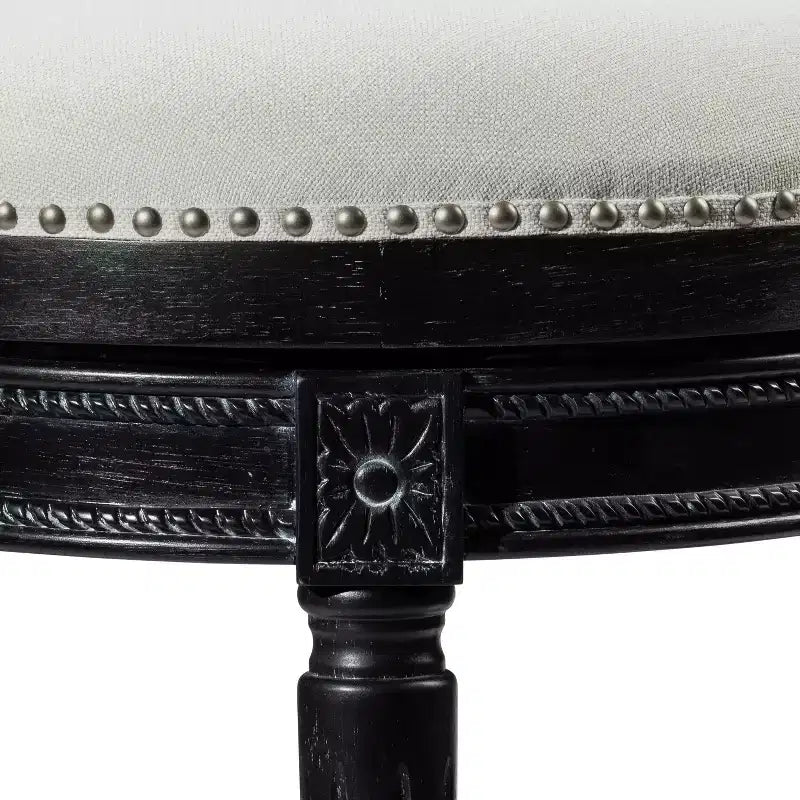 Tabourets de bar pivotants en tissu