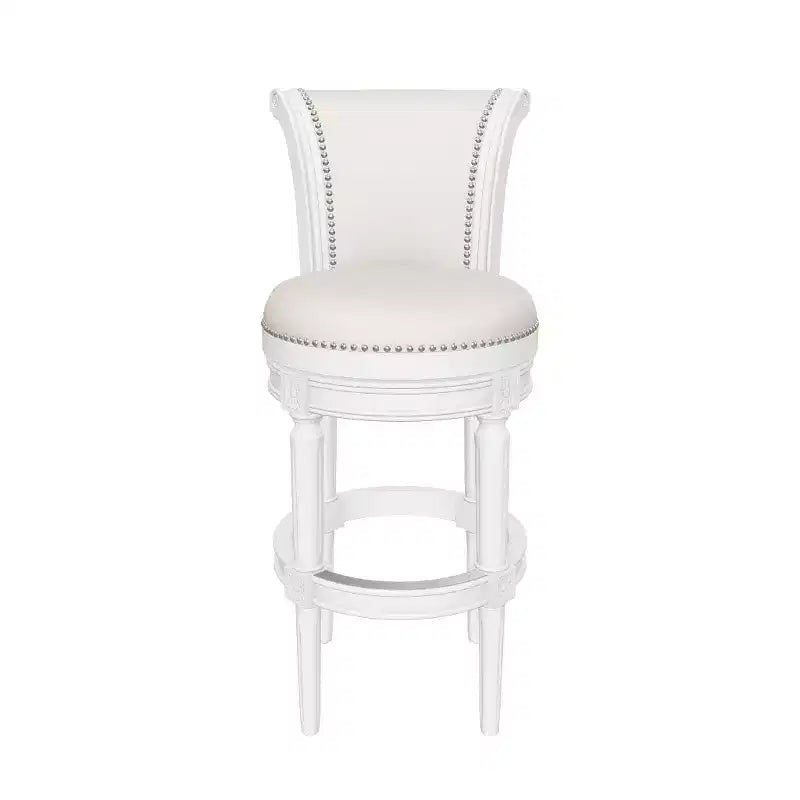 Tabourets de bar pivotants en tissu