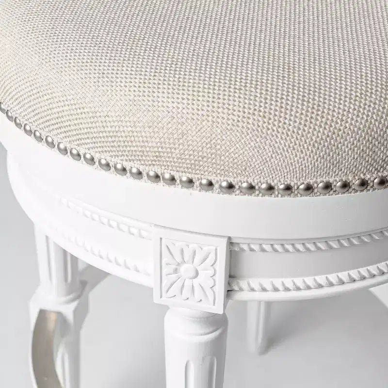 Tabourets de bar pivotants en tissu