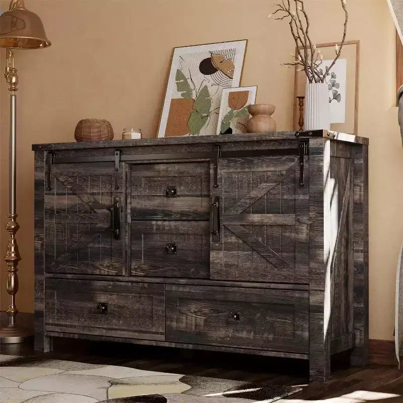 Table de toilette et commode de 122 cm de style ferme