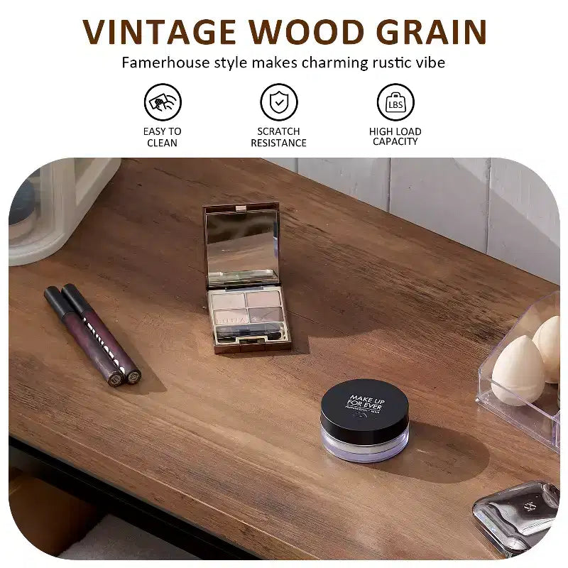 Table de toilette et commode de 122 cm de style ferme