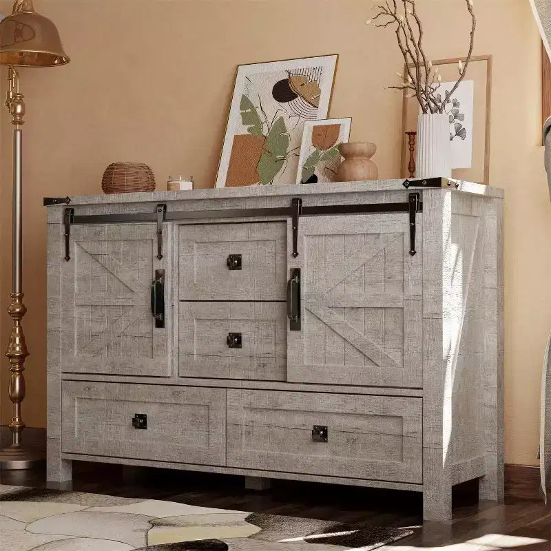 Table de toilette et commode de 122 cm de style ferme