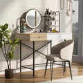 Étagère de vanité murale avec tiroir, coiffeuse flottante peu encombrante pour salle de bain/chambre à coucher, installation facile avec supports cachés