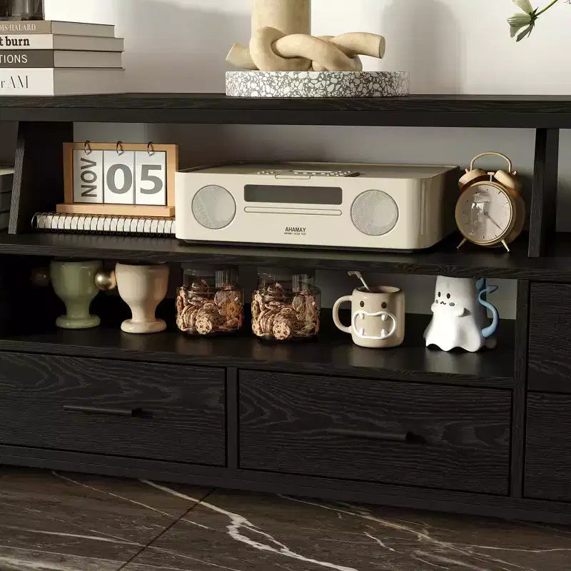 Meuble TV noir de style moderne