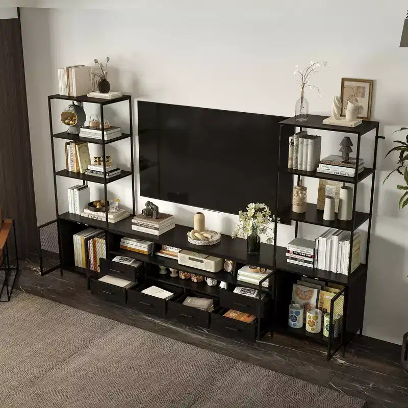 Meuble TV noir de style moderne