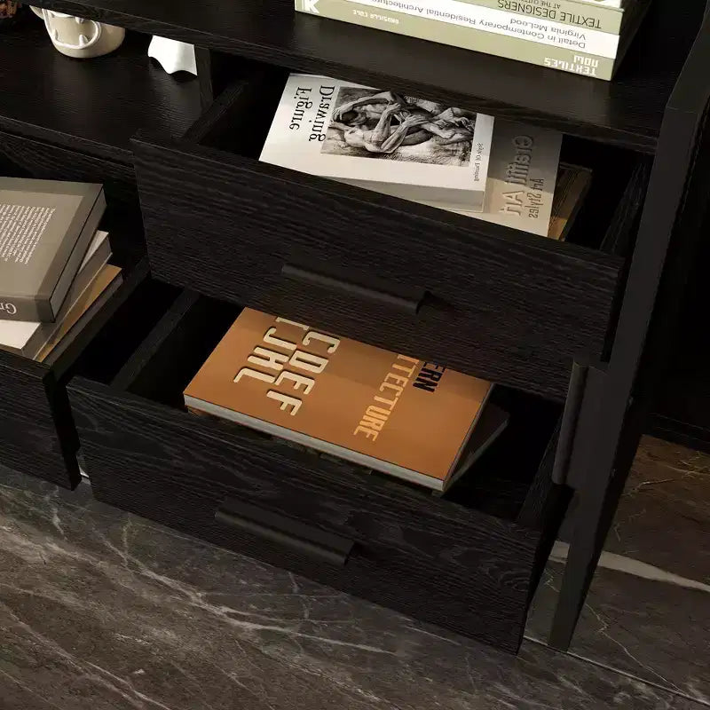 Meuble TV noir de style moderne