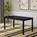 Table à manger en bois pour 4, rectangulaire, 152 cm