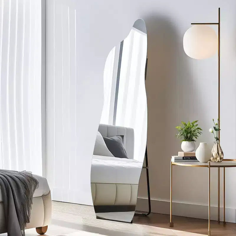 Miroir Infini 3 Couleurs 63x24, Miroir de Coiffeuse LED pour Salle de Bain, Entrée de Chambre à Coucher, Salon/Dressing