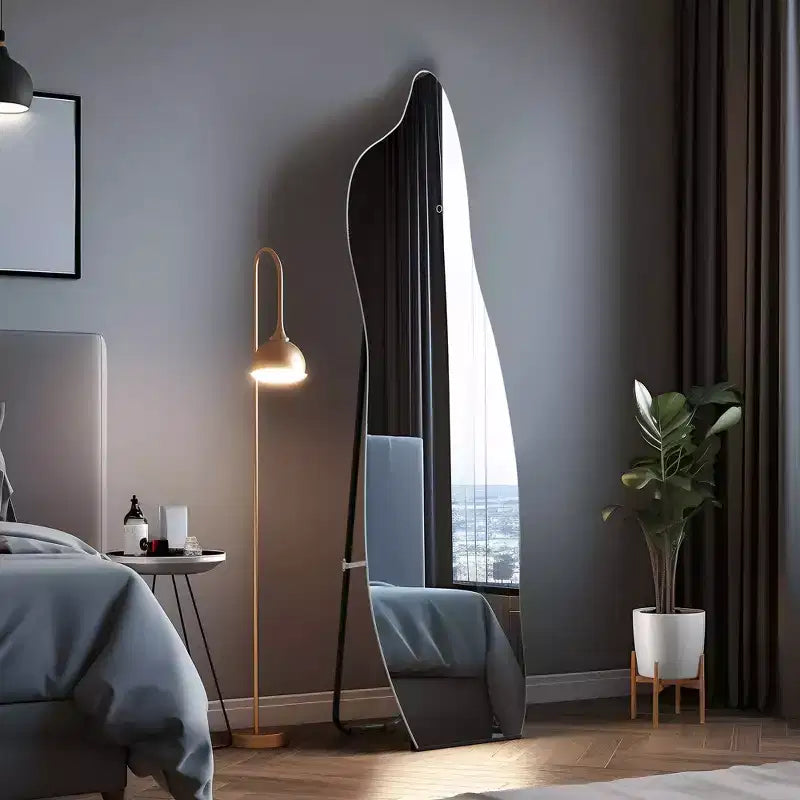 Miroir Infini 3 Couleurs 63x24, Miroir de Coiffeuse LED pour Salle de Bain, Entrée de Chambre à Coucher, Salon/Dressing