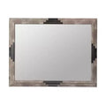 HomeRoots 28 Gray Framed Accent Mirror