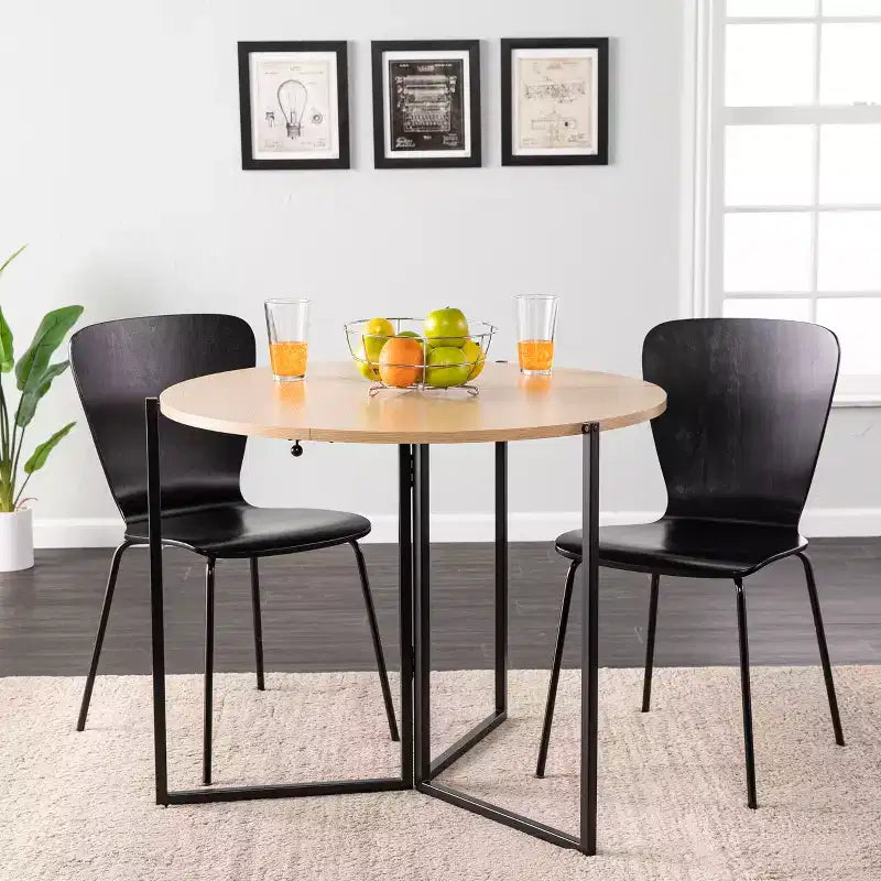 Table à manger pliante ronde