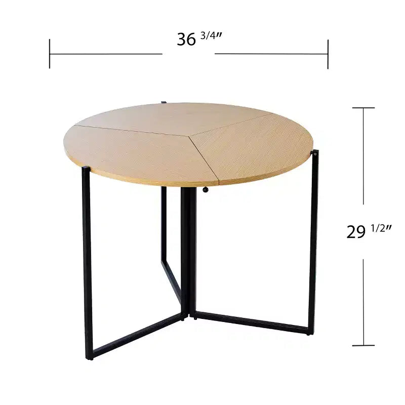 Table à manger pliante ronde