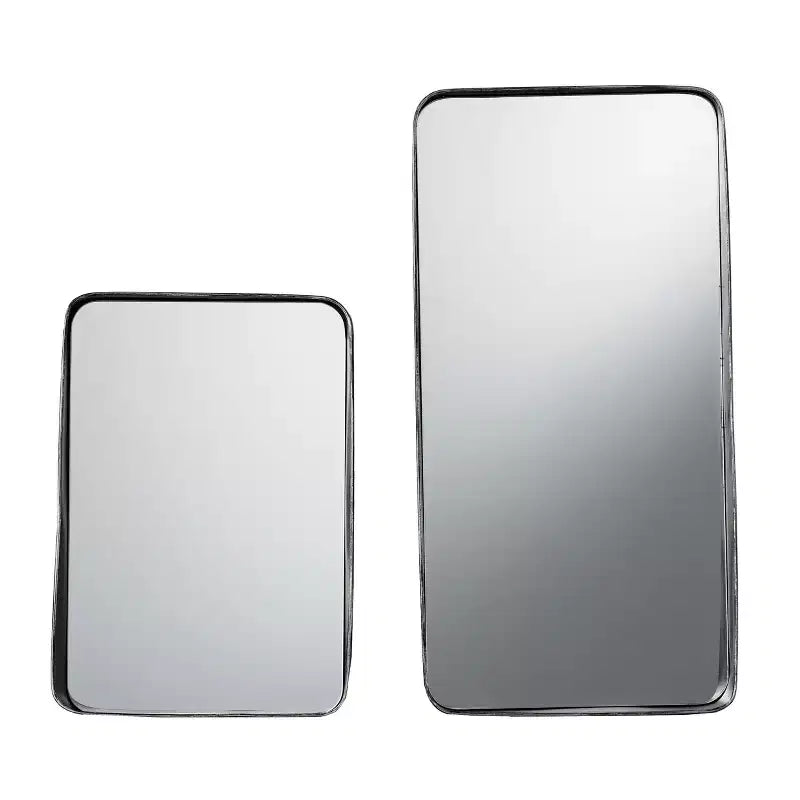 Amboros Decorative Mirrors with Shelves-2pc Set - Black - SEI