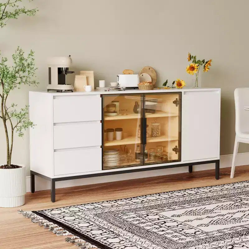 Bahut n° 63, Meuble bar à café en bois