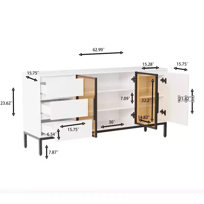 Bahut n° 63, Meuble bar à café en bois