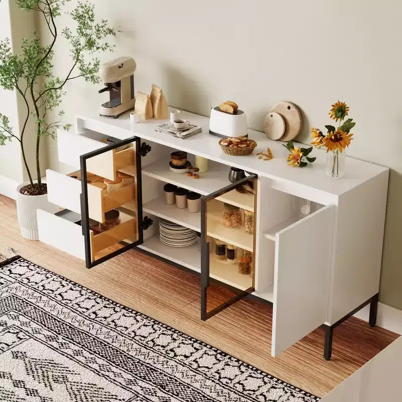 Bahut n° 63, Meuble bar à café en bois