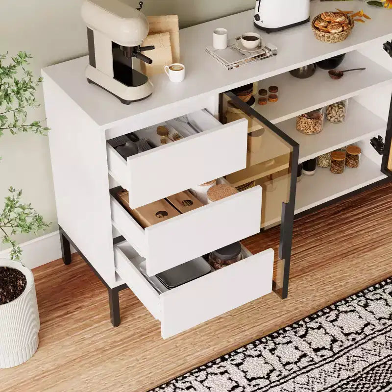 Bahut n° 63, Meuble bar à café en bois