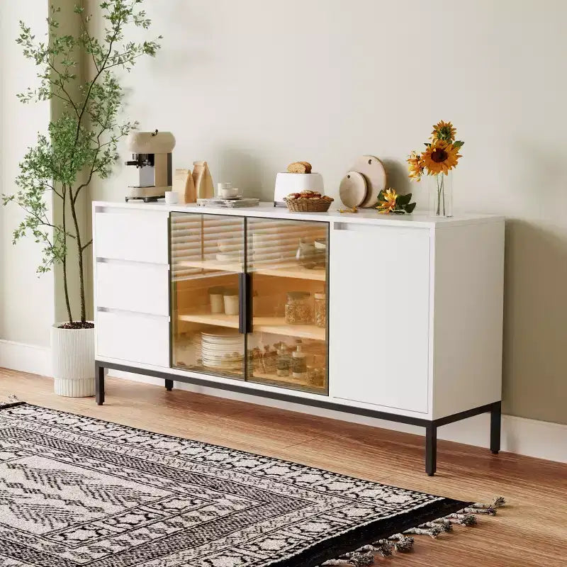 Bahut n° 63, Meuble bar à café en bois