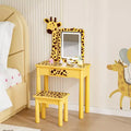 Lampe LED pour coiffeuse de fille avec motif girafe