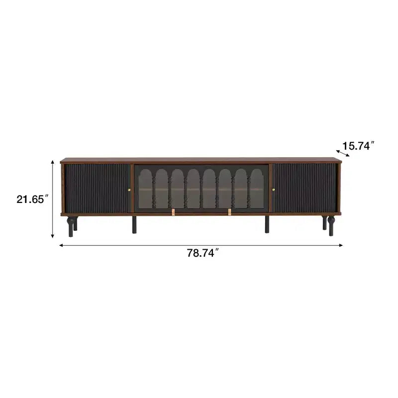 Meuble TV moderne de style médiéval
