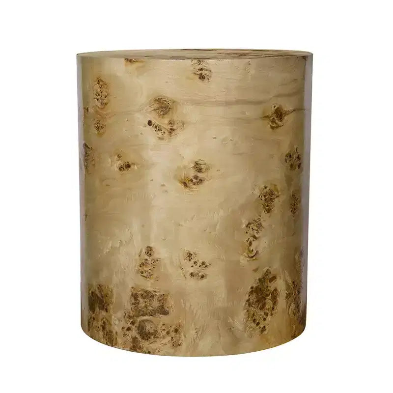 Table d'appoint cylindrique marron 20x20x24