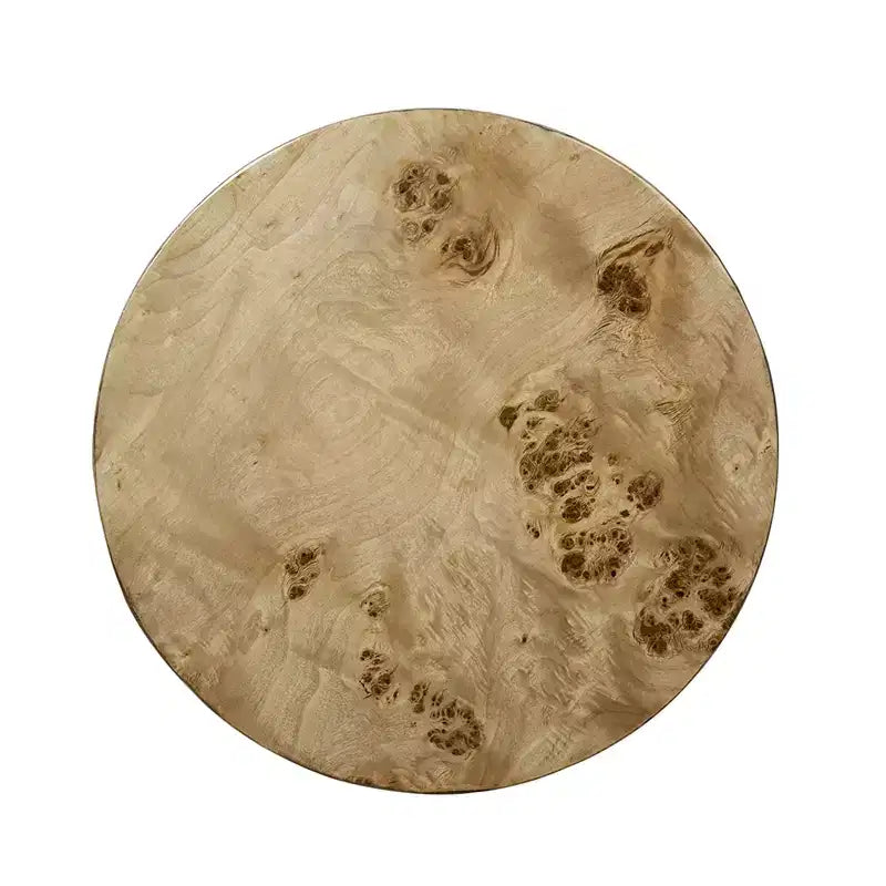Table d'appoint cylindrique marron 20x20x24