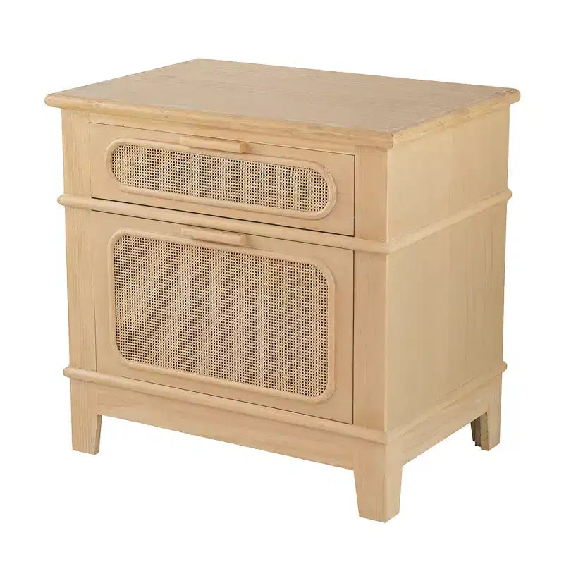 Bedside Table with Storage for Bedroom 27.5x18x26