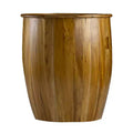 Drum Side Table with Tray Style Top 22x22x25