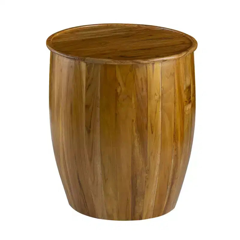 Table d'appoint Drum avec plateau de style plateau 22x22x25