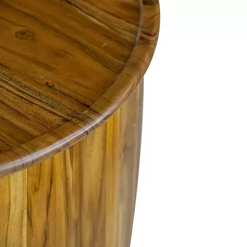 Table d'appoint Drum avec plateau de style plateau 22x22x25