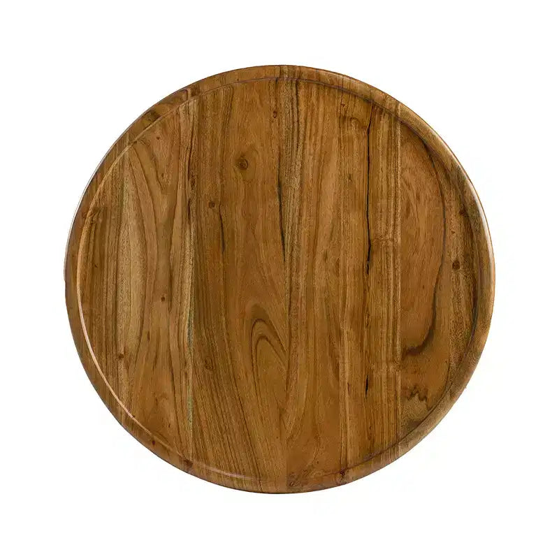 Table d'appoint Drum avec plateau de style plateau 22x22x25