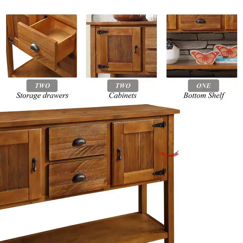 Console de style champêtre