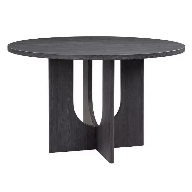Table de salle à manger ronde moderne de 47 pouces