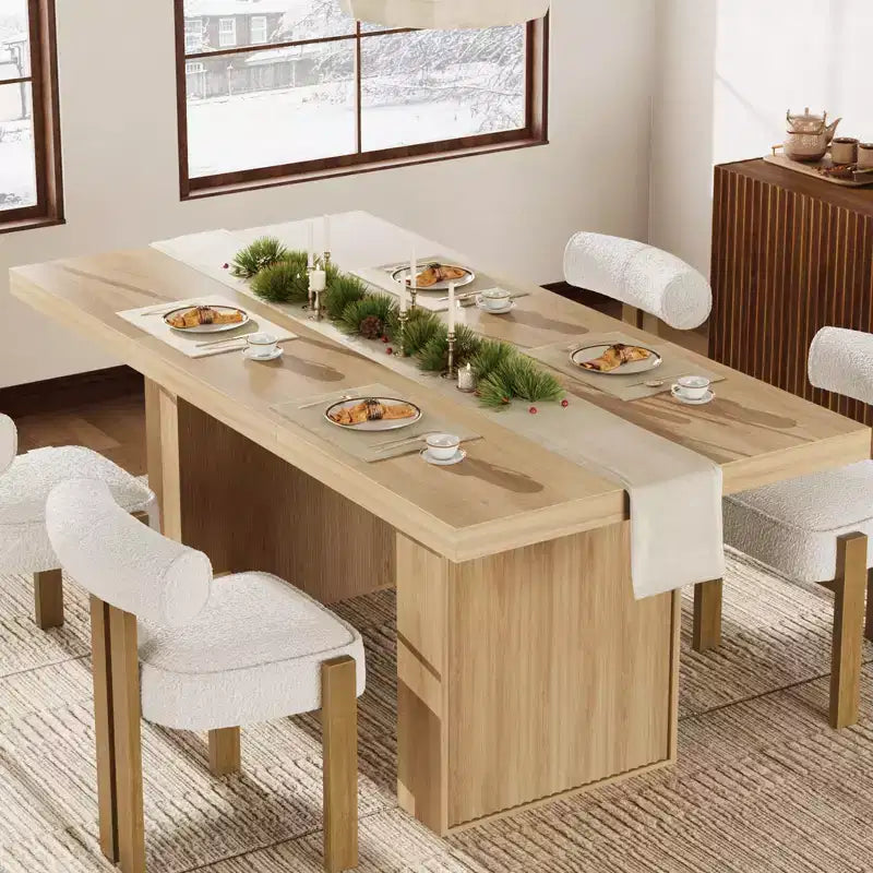 Table de salle à manger de style moderne avec rangement