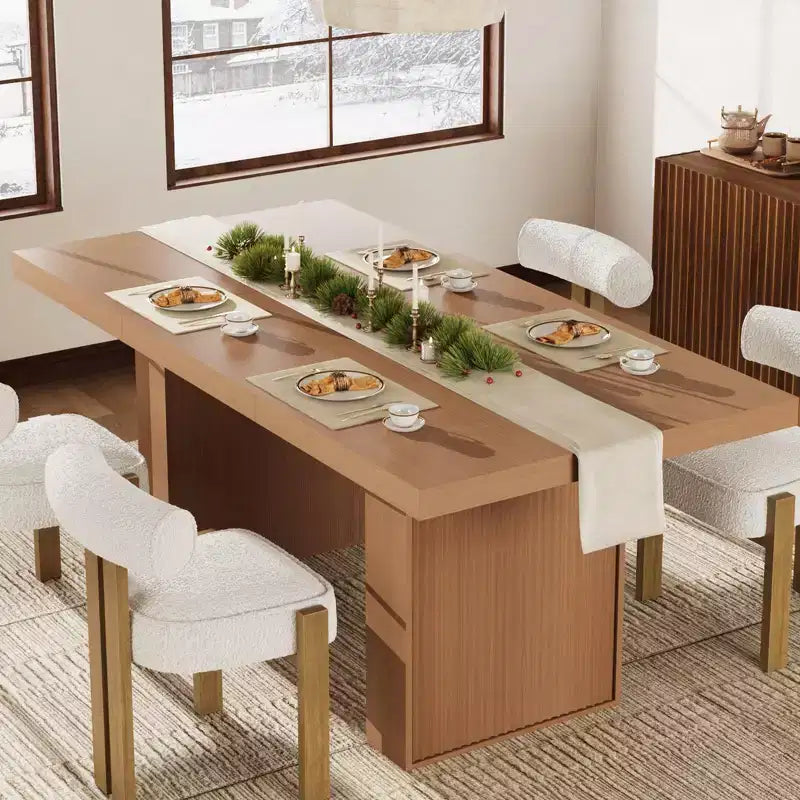 Table de salle à manger de style moderne avec rangement