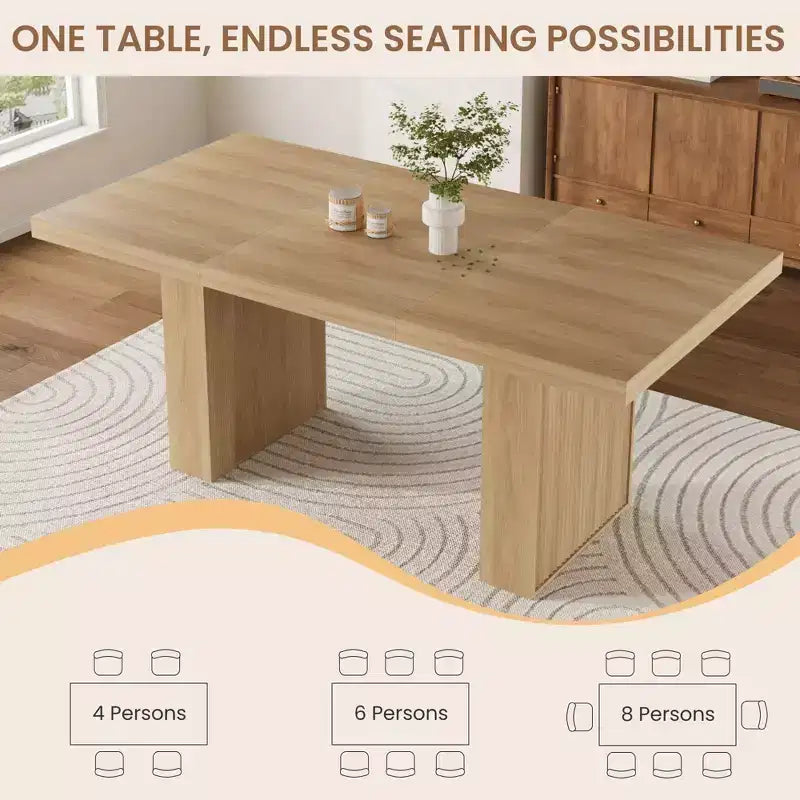 Table de salle à manger de style moderne avec rangement