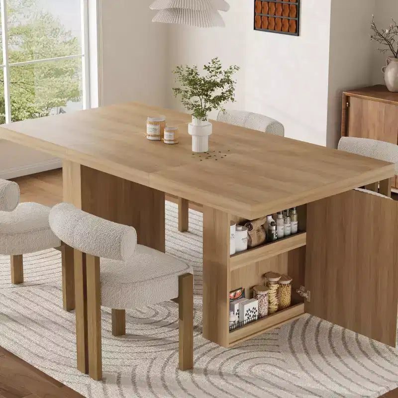 Table de salle à manger de style moderne avec rangement