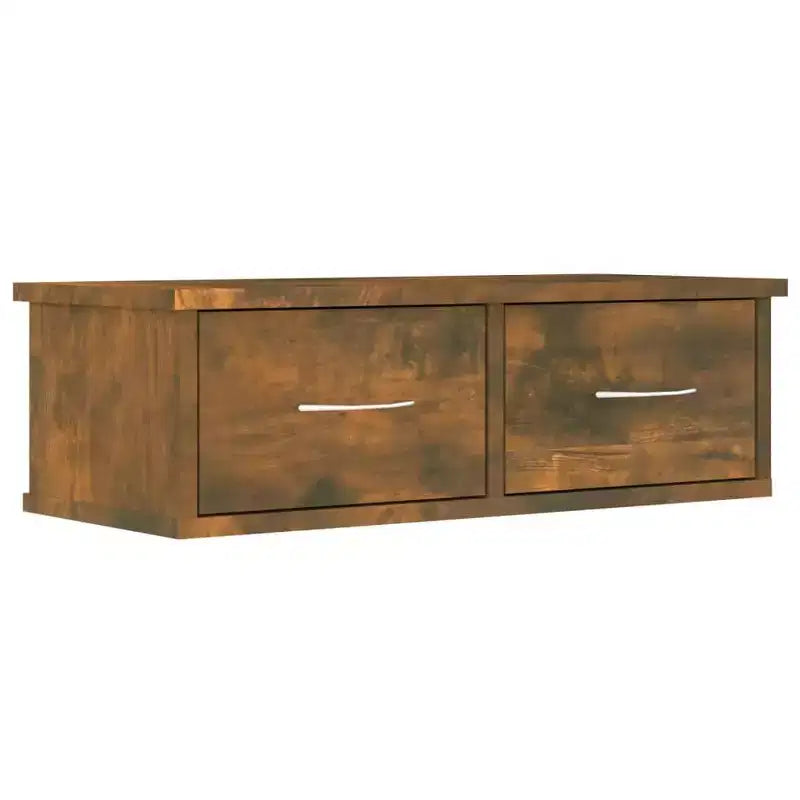 vidaXL Wall Cabinet Smoked Oak Engineered Wood Standard Wall Cabinet