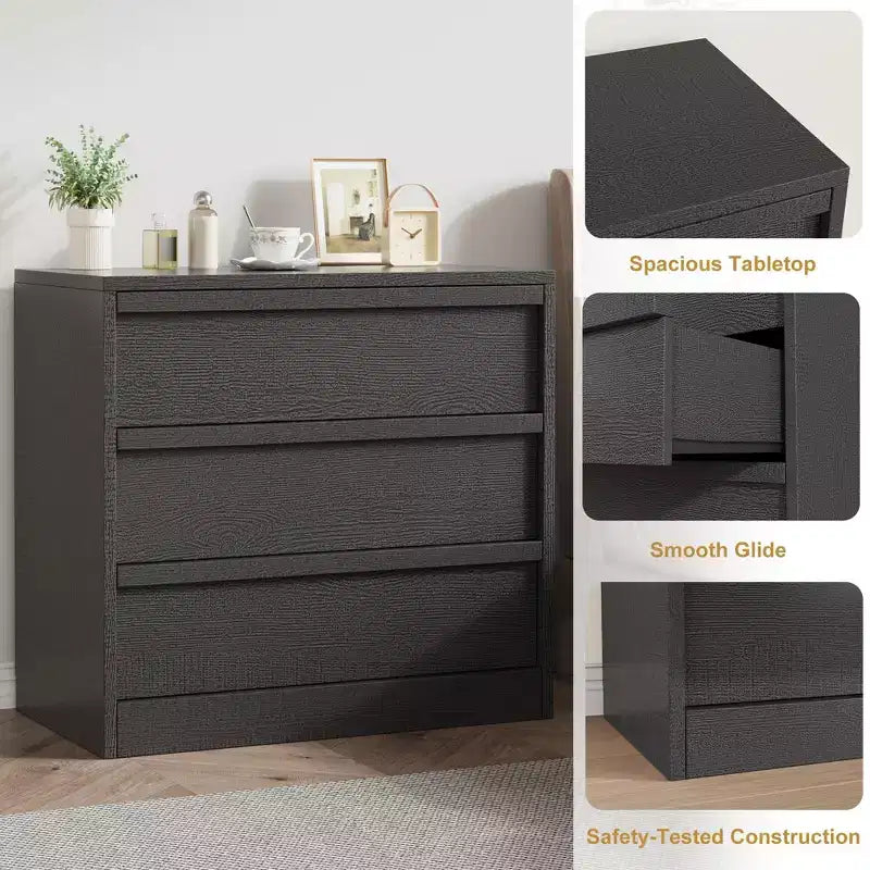 Table de chevet à 4 tiroirs, table de chevet de 99 cm de haut avec grand espace de rangement, table d'appoint étroite anti-basculement pour chambre à coucher, salon, entrée