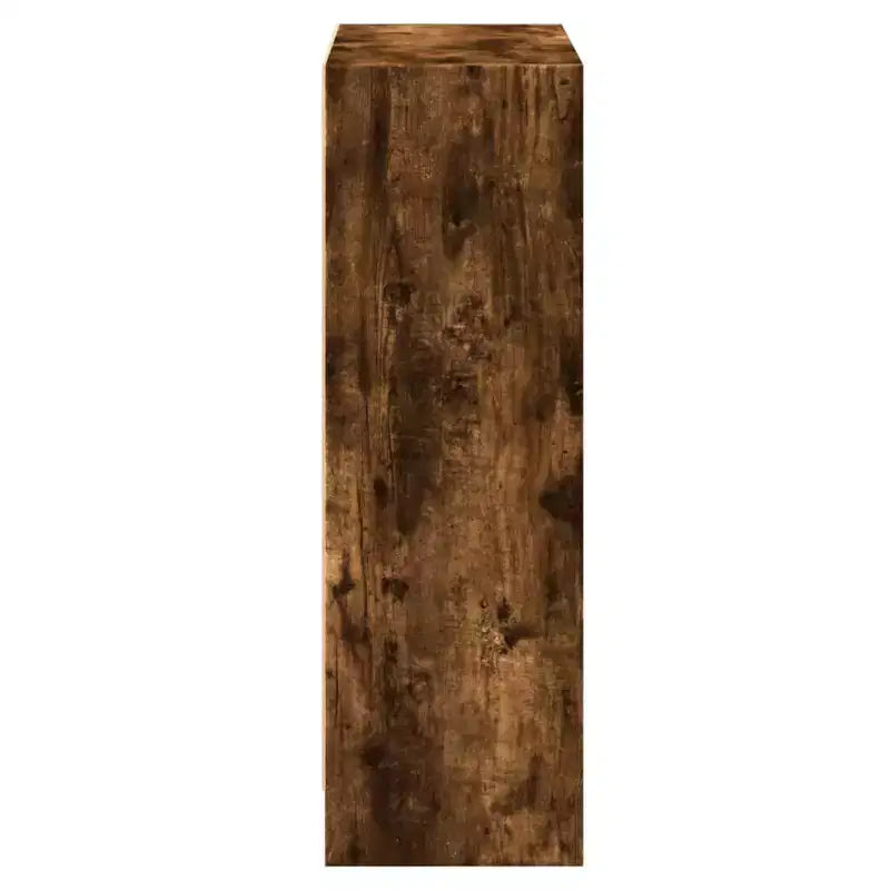 Étagère compacte en bois d'ingénierie chêne fumé