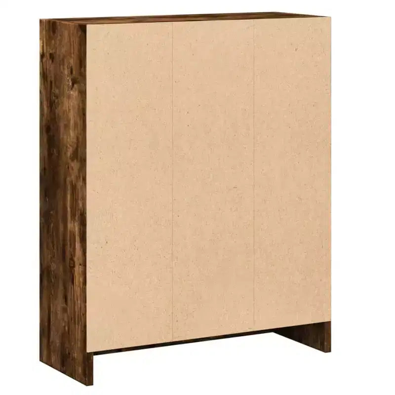 Étagère compacte en bois d'ingénierie chêne fumé