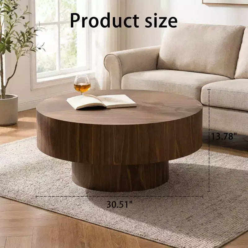 Table basse ronde en bois