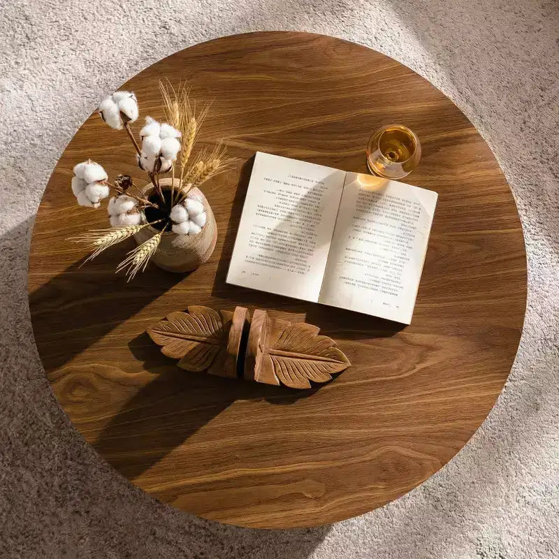 Table basse ronde en bois