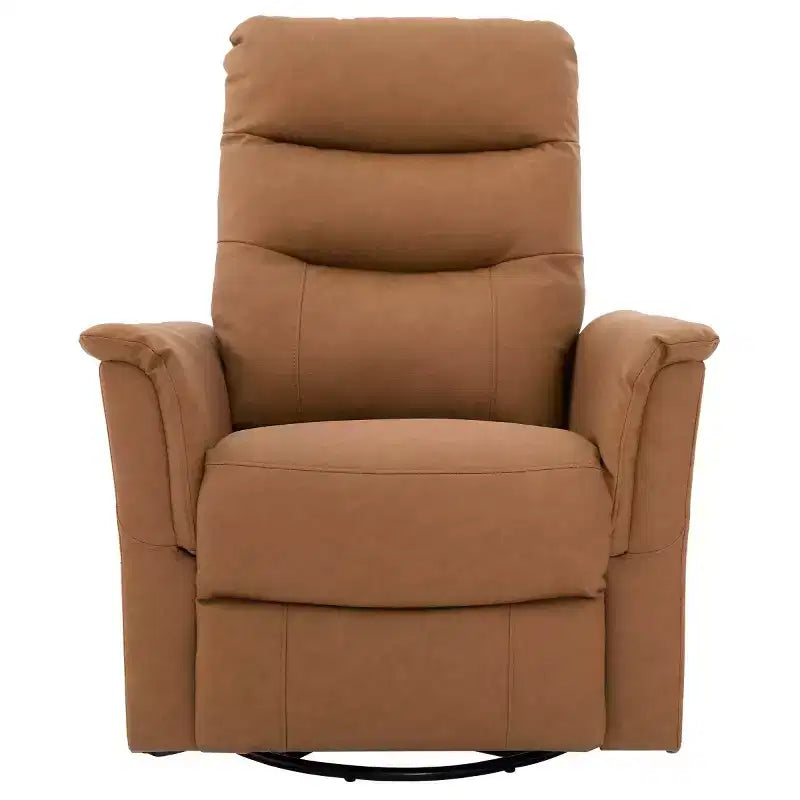 Un fauteuil inclinable pivotant et berçant avec fonction massage et dossier réglable