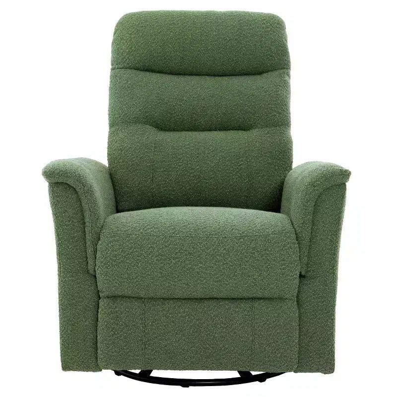 Un fauteuil inclinable pivotant et berçant avec fonction massage et dossier réglable